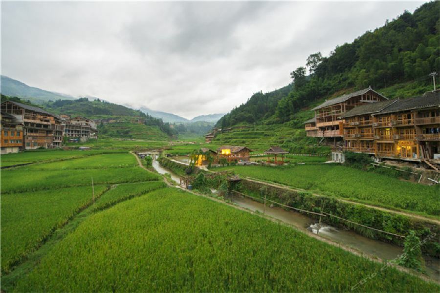 肇兴溪舍山堂 Creekside Inn Liping Exteriör bild